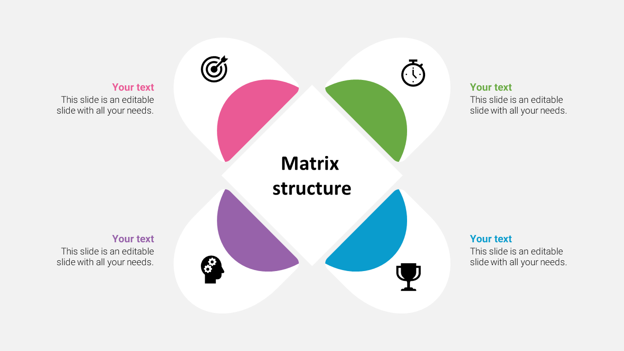 Innovative Matrix Structure Slide Template Presentation